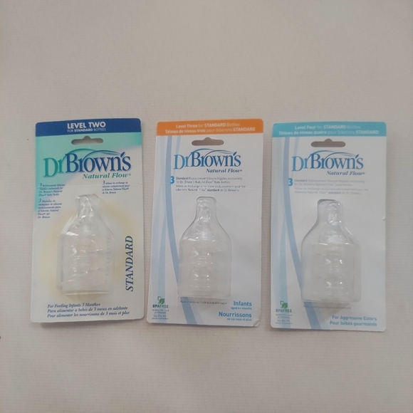 NIB 9x Dr Browns Baby Bottles Replacement Nipples - Picture 1 of 1